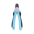 Blue heavy-duty dog nail clippers with safety guard for large dogs and thick nails