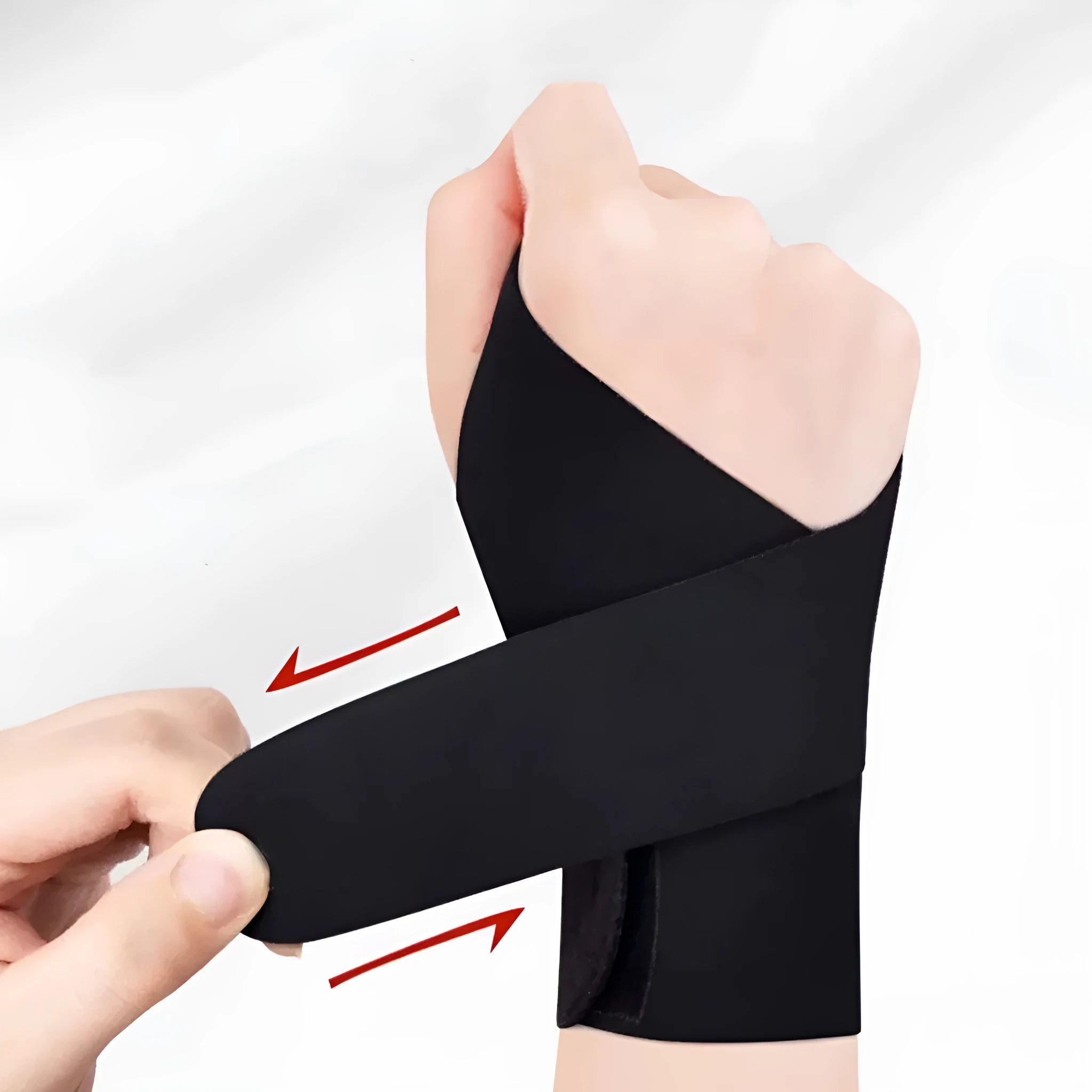 Adjustable athletic wristguard for sports wrist support in black and skin colour options