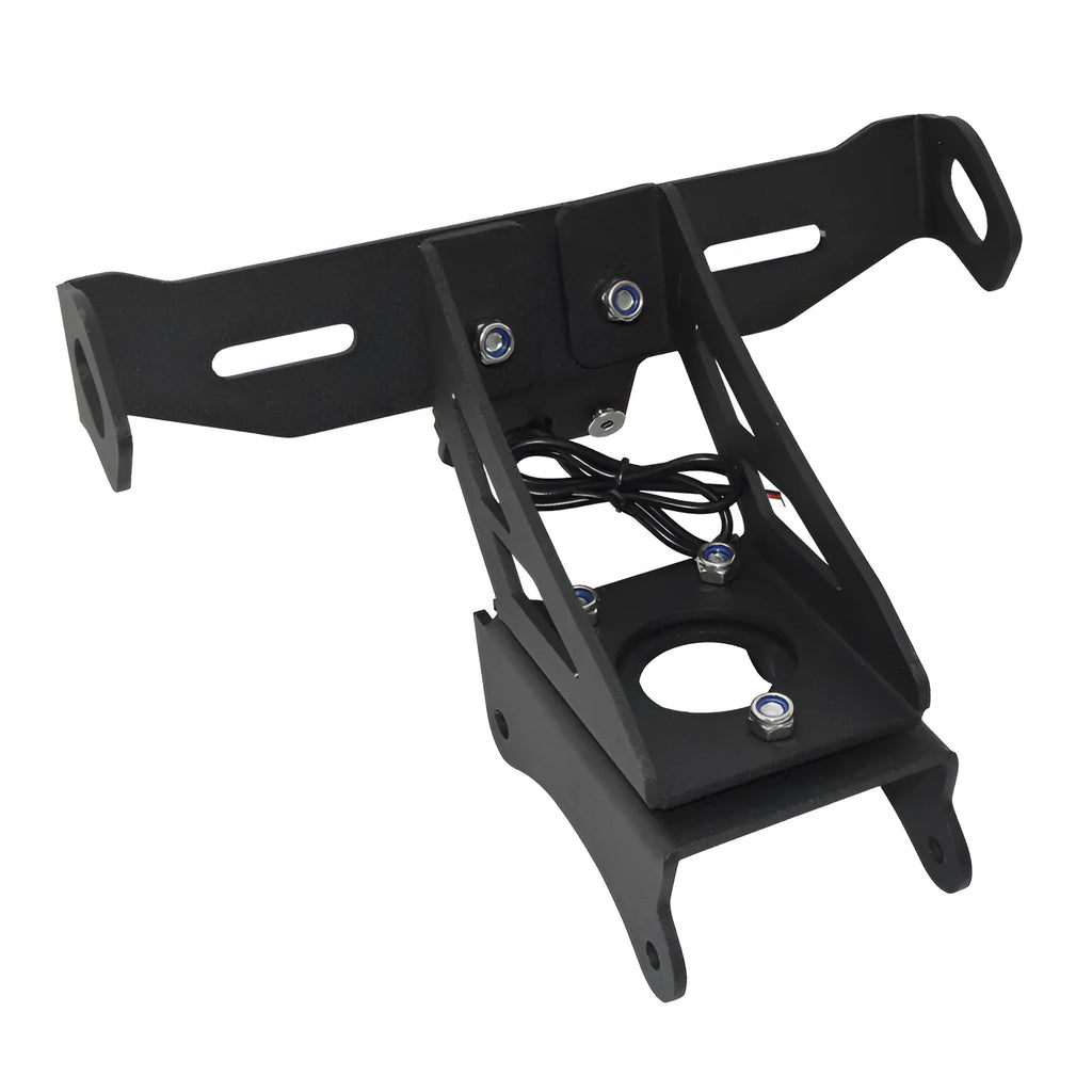 Black aluminium alloy licence plate bracket for Honda motorcycle short tail modifications
