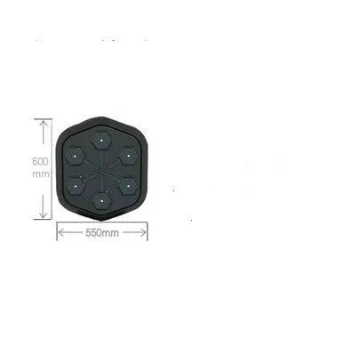Black smart music boxing machine with Bluetooth connection and boxing gloves