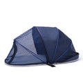 Pet folding tent in L code size with cloth construction and half mesh design