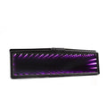 Square plastic car rearview mirror with LED lighting and 280mm flat mirror surface in monochrome colour