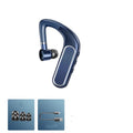 Black Bluetooth earphones with hanging ear design for running and driving activities