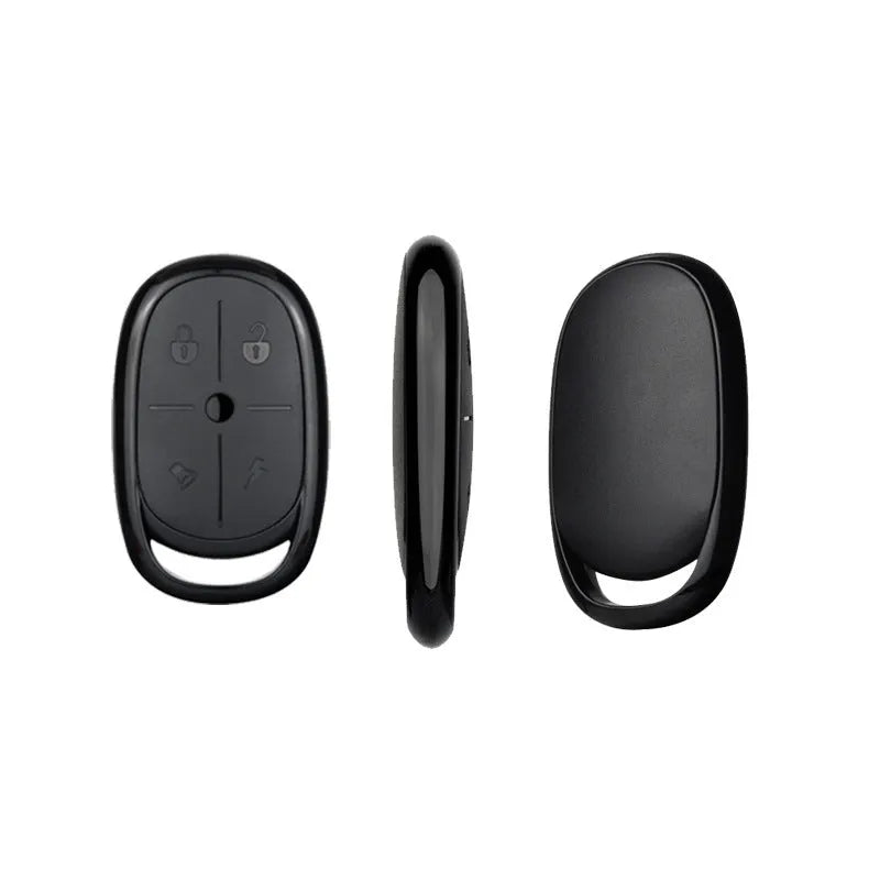 Black ABS 433MHz wireless copy remote control body with 3 keys and compact design