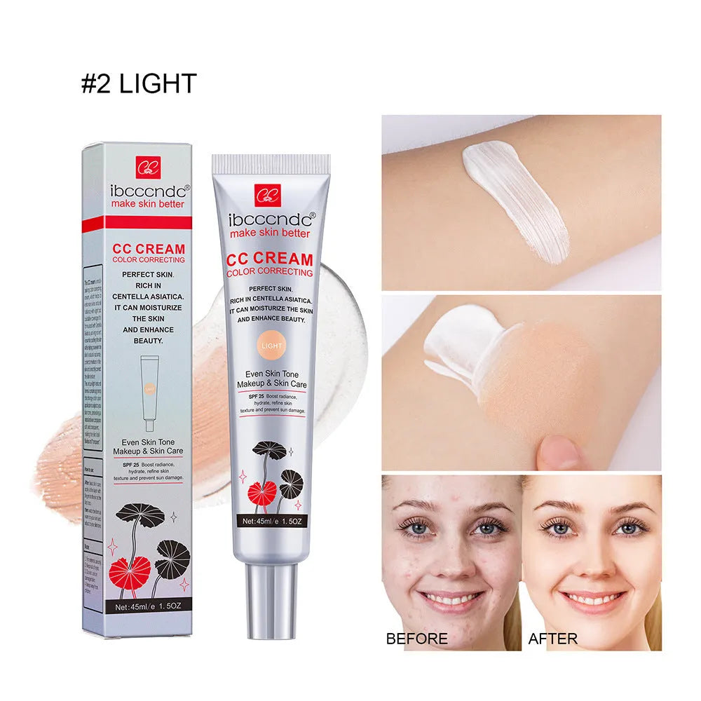 Erborian BCC Centella Asiatica CC cream tube in Light and Dark shades, a colour-correcting makeup base.