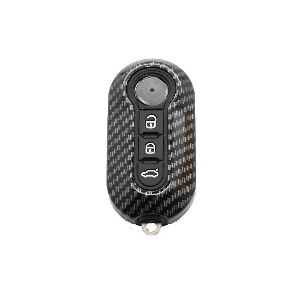 Fiat 500 Boyue Ottimo Viaggio ABS plastic remote key case in black red dark blue colours