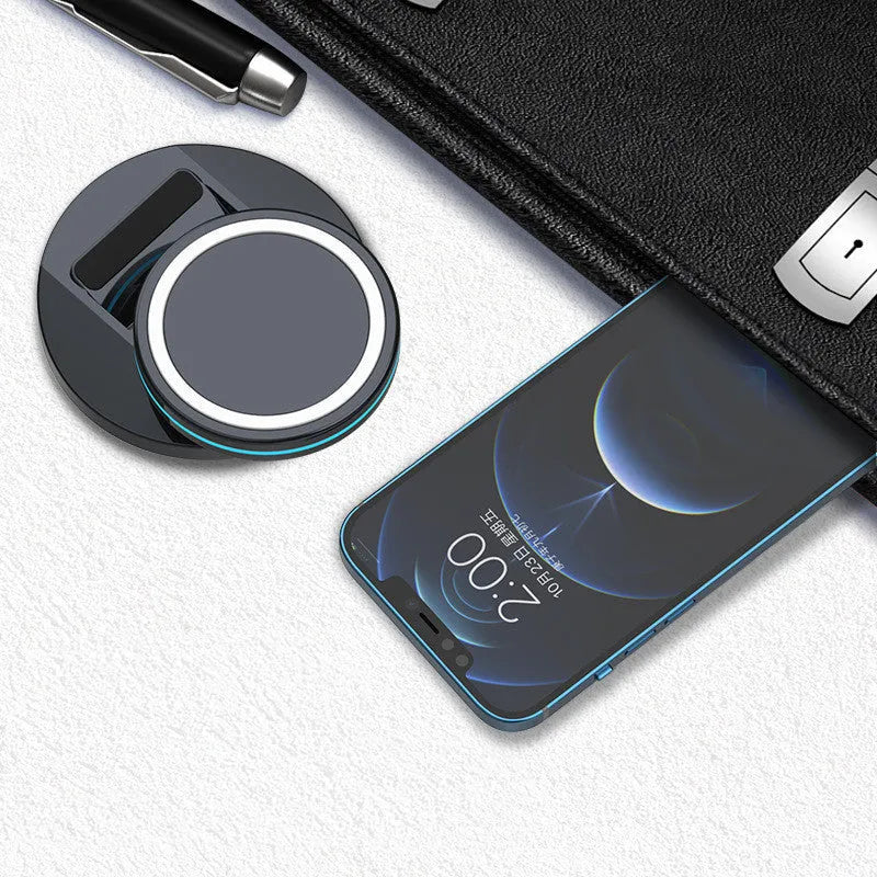 Magnetic 3-in-1 folding wireless charging stand for Apple MagSafe devices