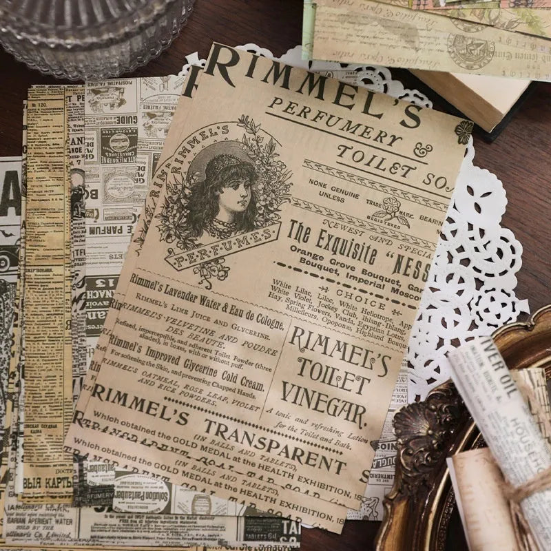 Retro literary notebook with classical letters in A5 size showing six vintage colour options