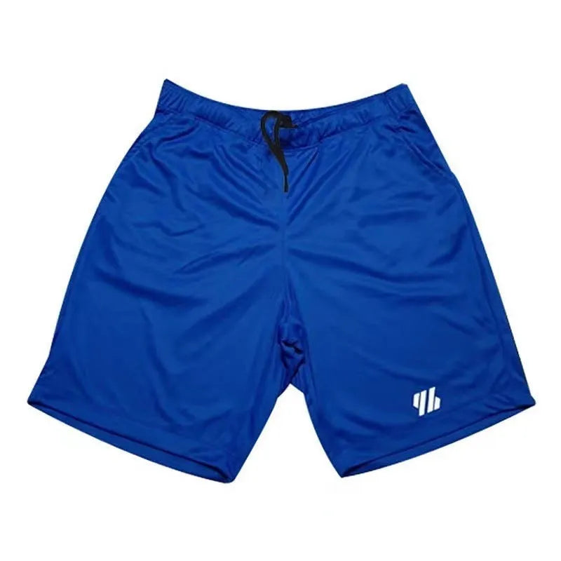 Man's loose-fit metal silk fabric sports shorts in army green colour for running.