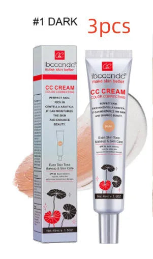 Erborian BCC Centella Asiatica CC cream tube in Light and Dark shades, a colour-correcting makeup base.