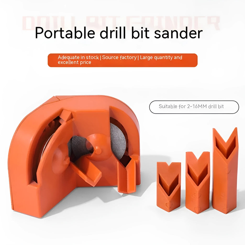 Portable electric grinding drill tool with orange and black sander sets