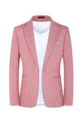Men's western style suit jacket in pink or light blue for spring summer city fashion wear