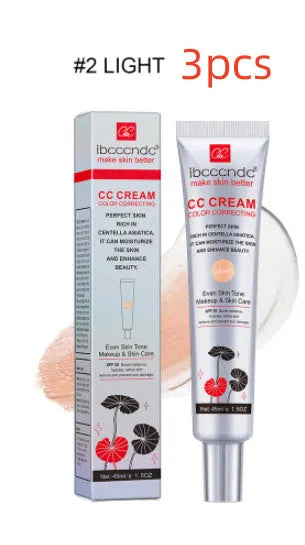 Erborian BCC Centella Asiatica CC cream tube in Light and Dark shades, a colour-correcting makeup base.