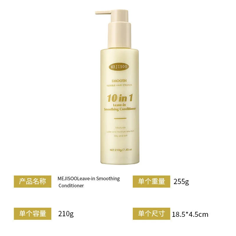 Soft 10-in-1 wash-free hair conditioner 210g bottle for ladies frizzy hair treatment