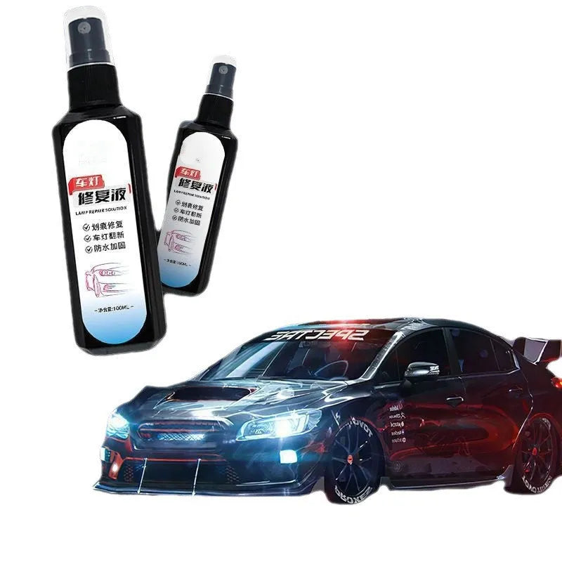100ml bottle of car headlight restoration liquid for plastic lens cleaning