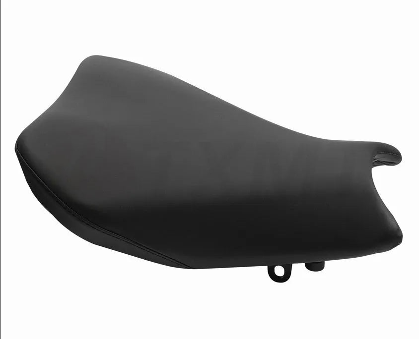 Suzuki GSXR1000 motorcycle front and rear seat covers made of black PU material