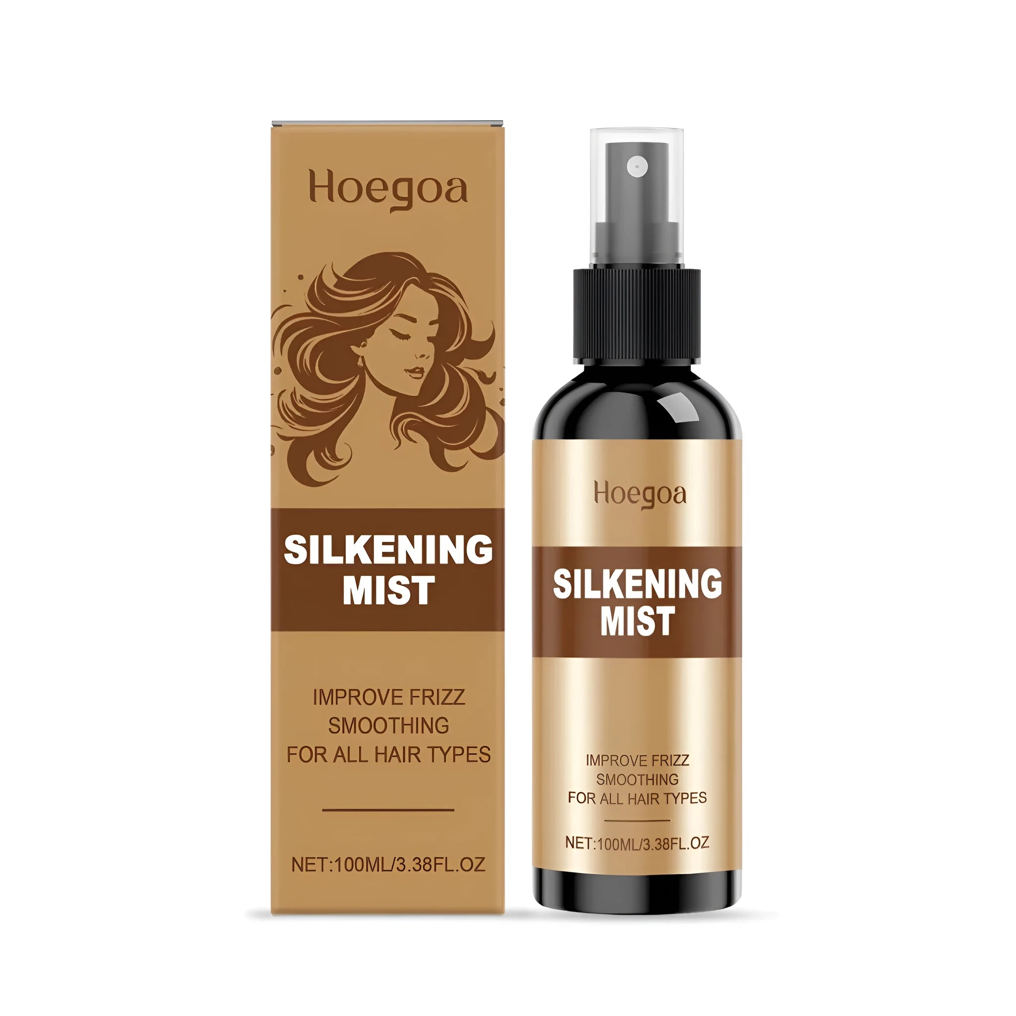 100ml bottle of hair care spray with ginger and rosemary extract