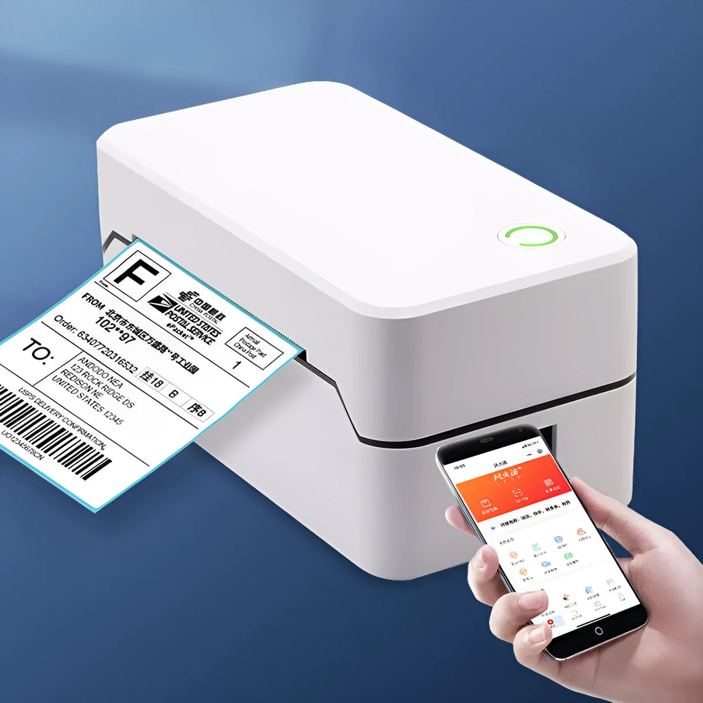 TDL401H compact thermal receipt printer with Bluetooth and USB connectivity.