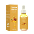 30ml bottle of turmeric honey essential oil with neutral packaging for facial beauty applications