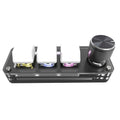 Black mini keyboard with RGB backlight and dedicated copy paste keys measuring 15cm wide