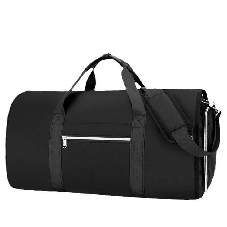 Oxford cloth business sports bag with dry wet separation compartments in grey colour option