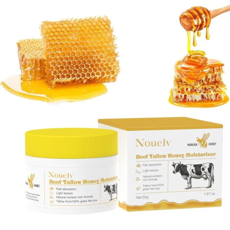 50g honey tallow cream jar for dry and combination skin moisturising