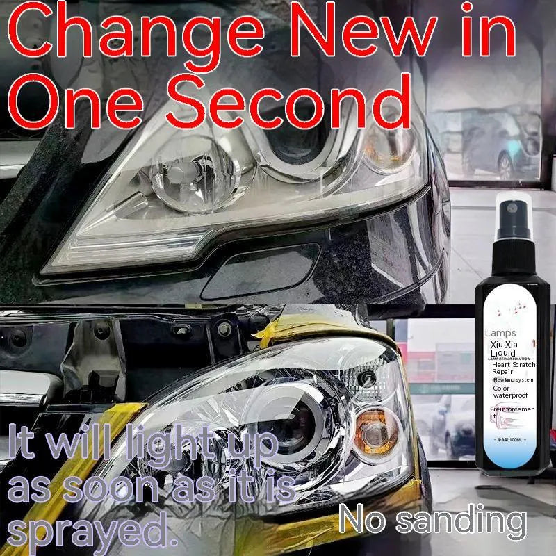 100ml bottle of car headlight restoration liquid for plastic lens cleaning