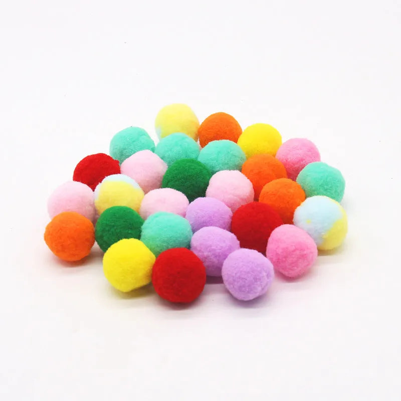 Plush ball shooting pet toy with launch gun and multiple soft balls for dogs and cats