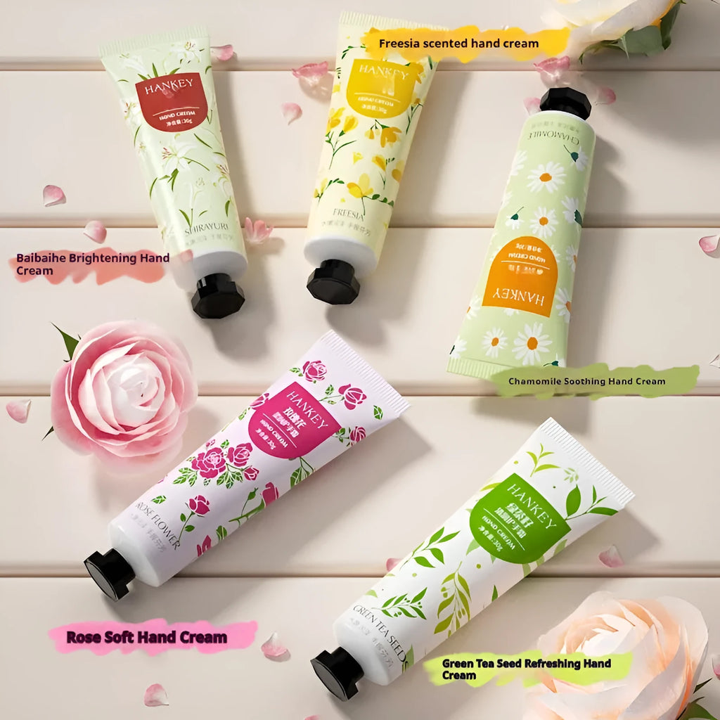 30g tube of fruit extract hand cream in choice of eleven scents for dry skin on hands and feet