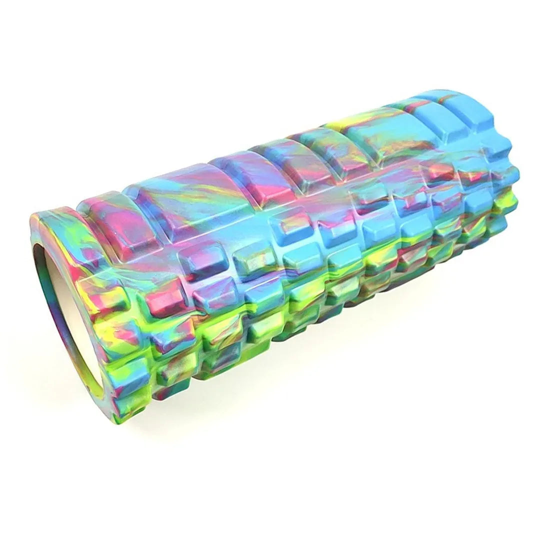 33 cm long camouflage pattern EVA foam roller with 14 cm diameter for fitness and yoga