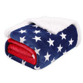 British style striped polyester blanket for autumn and winter use in three size options