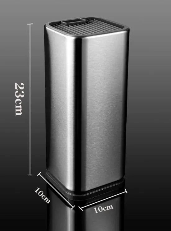 Stainless steel kitchen tool holder with detachable bottom in black and white colour options