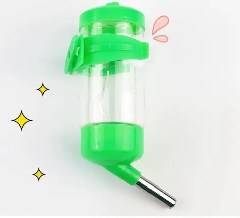 Ball kettle plastic pet water feeder in multiple colours with leak-proof design and glass measurement tube