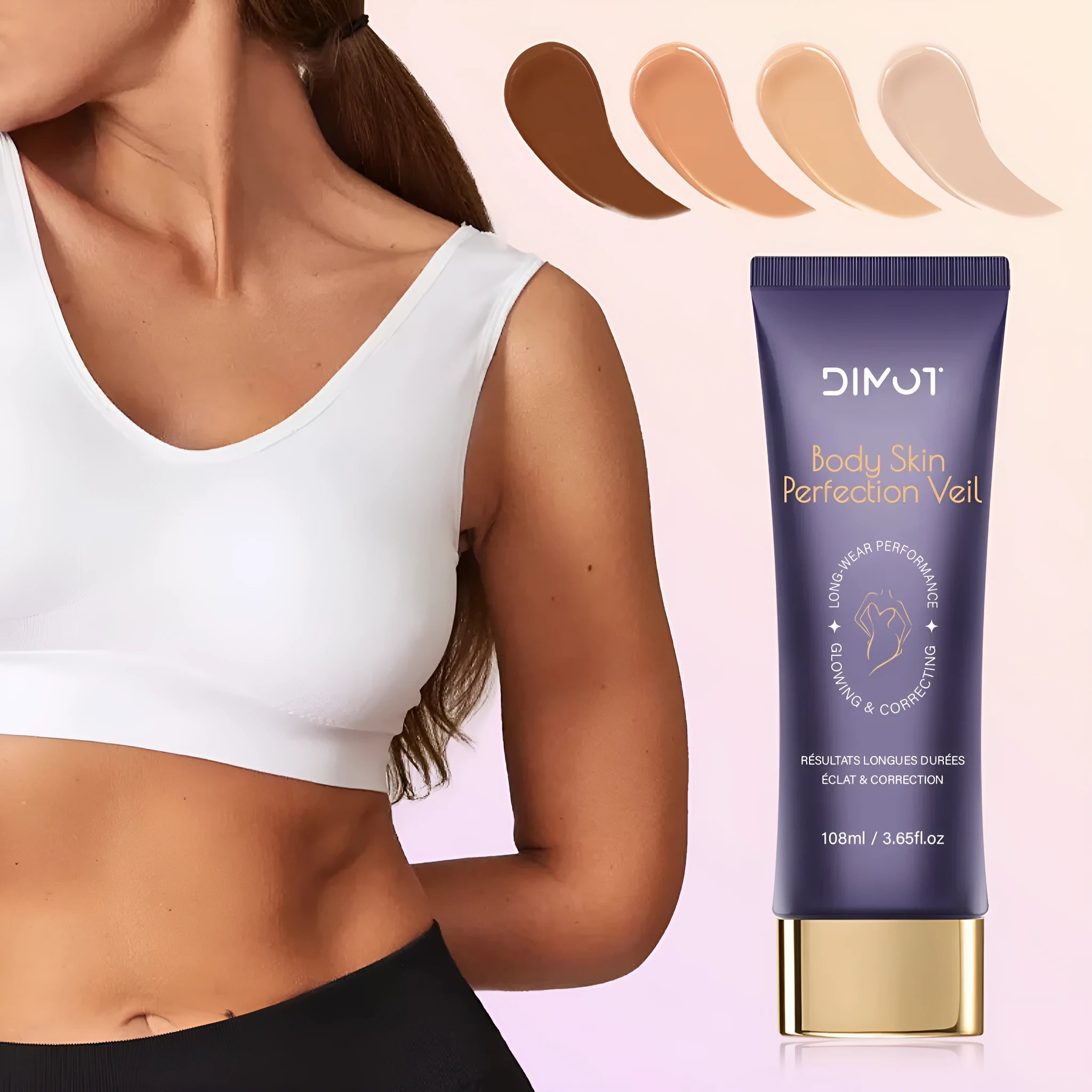 108ml body concealer makeup cream with brush for covering tattoos and birthmarks in four colours.