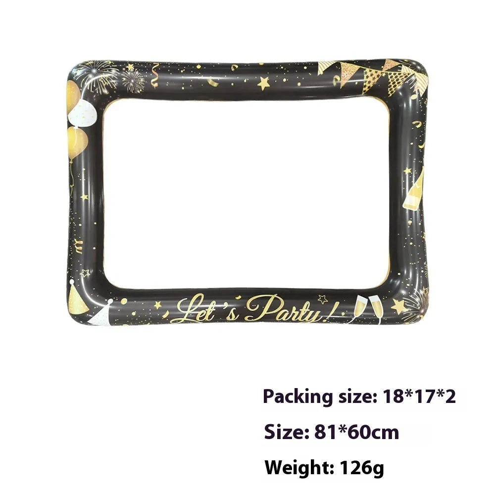 Christmas inflatable photo frame prop for festive photography