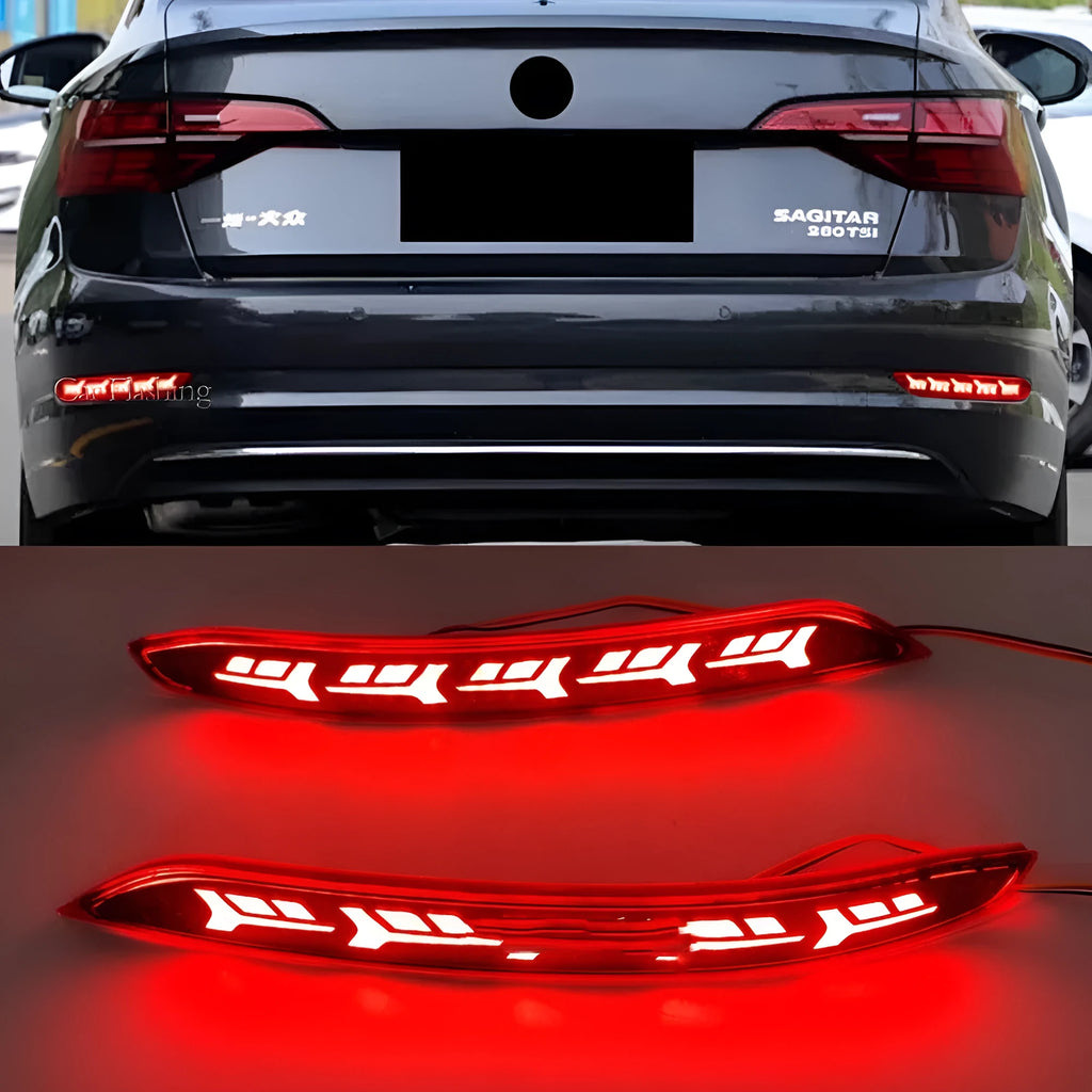 Volkswagen Sagitar LED bumper light replacement with flowing water steering effects for 2019-2021 models