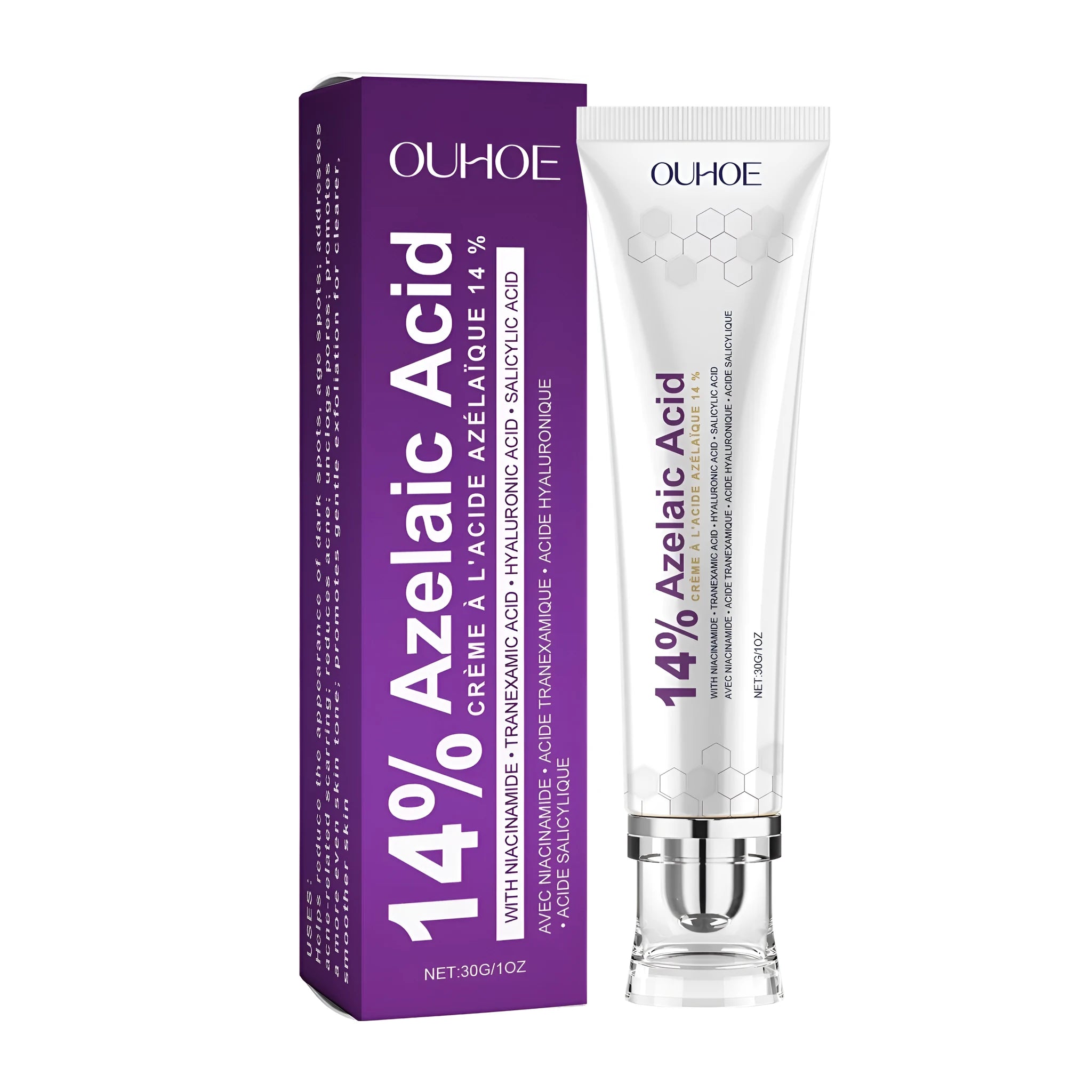 30g jar of soothing face cream with nicotinamide and azelaic acid