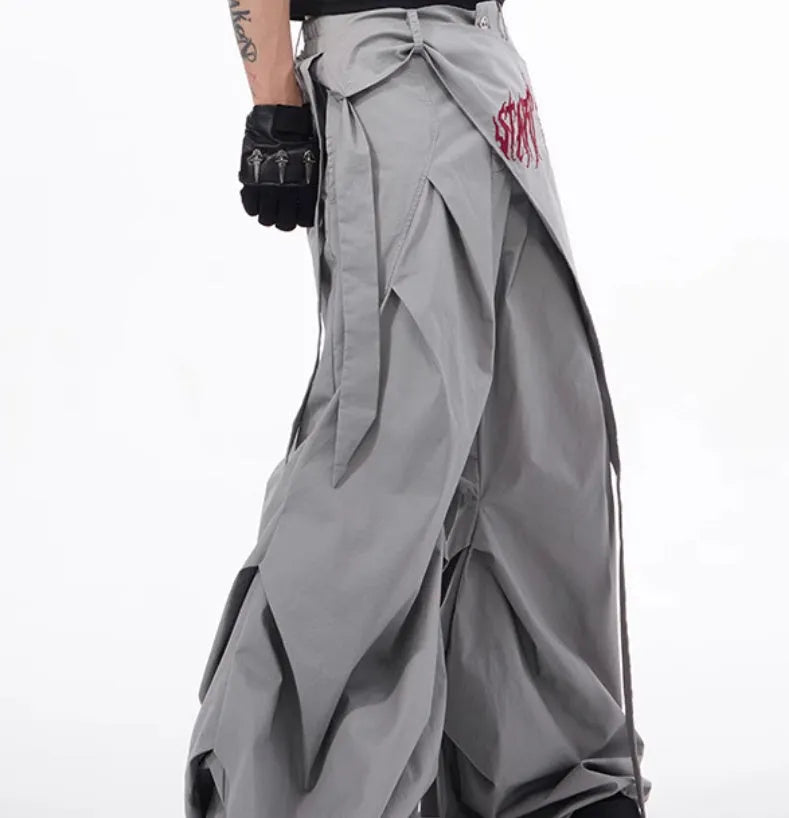 Boys wide-leg trousers in refined Korean style available in black grey white solid colours