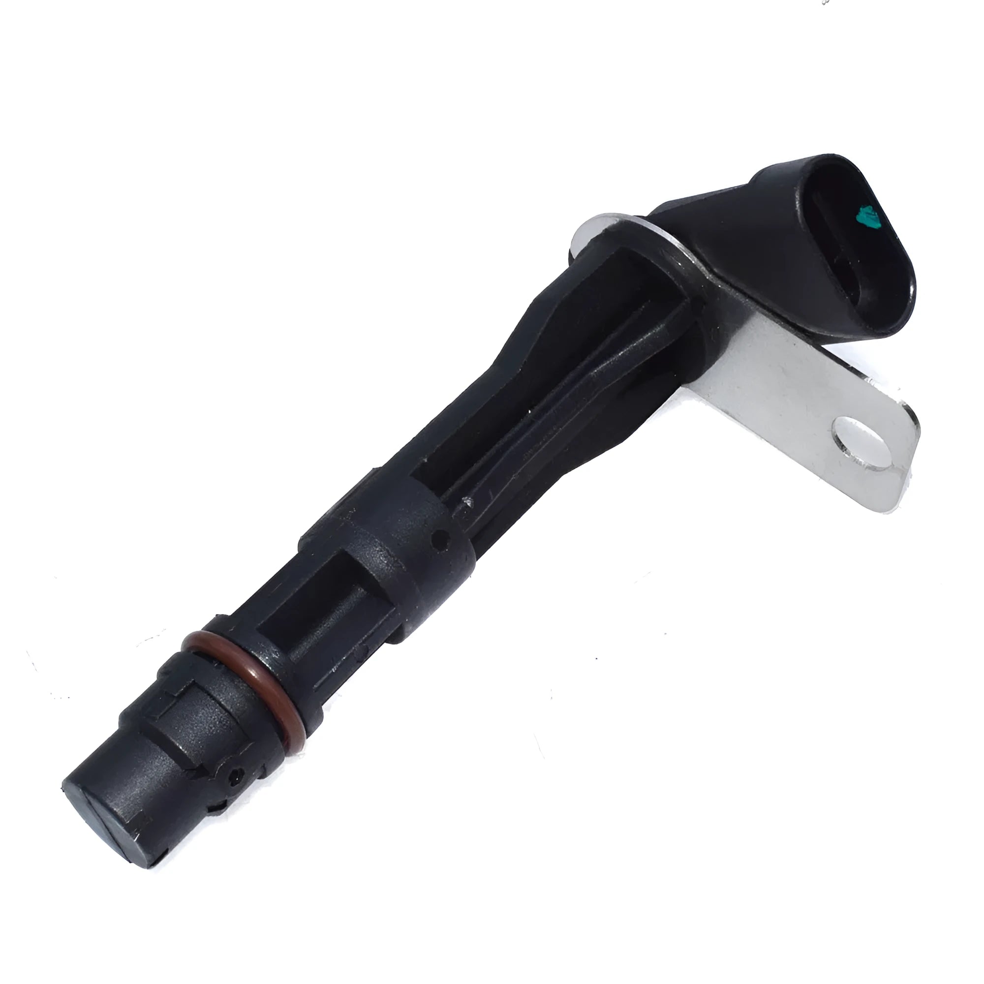 Black General Motors automotive sensor replacement with electrical connector