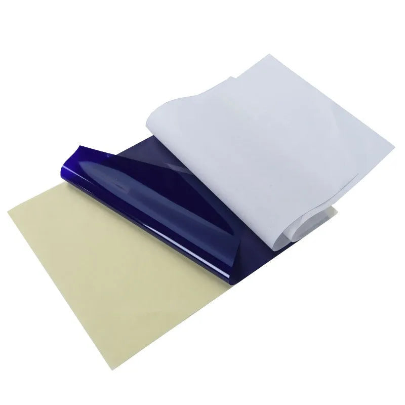 A4 tattoo transfer paper pack with transfer paste gel for quadruple copy hand drawing and machine conversion tattooing