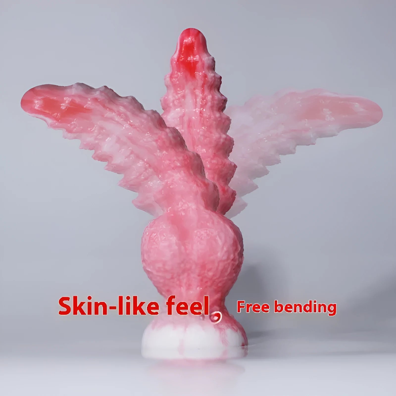 Pink platinum silicone shaped penis masturbation device for women in two size options