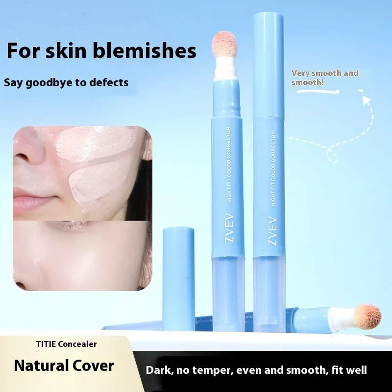 Sponge brush head moisturising clothing concealer cream in three shade options