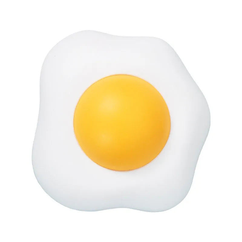 Organic catnip ball toy in egg shape with wall mounting for feline dental care and interactive play
