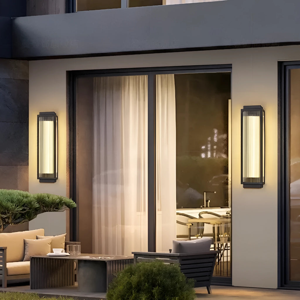 Stainless steel outdoor wall lamp waterproof for garden courtyard lighting
