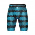 Men's solid colour Lycra blend briefs-style swimming trunks laid flat, showing size range from XS to 5XL.