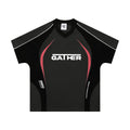 Men's loose fit t-shirt with colour matching letters printed design in polyester fabric