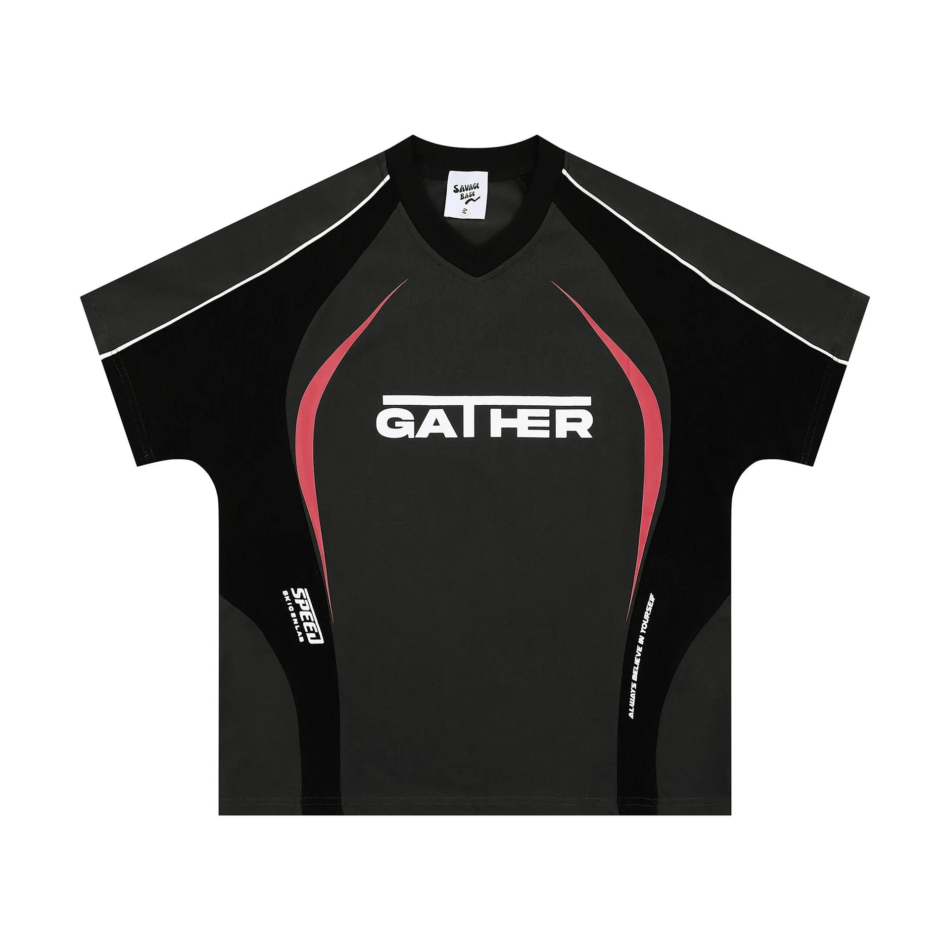 Men's loose fit t-shirt with colour matching letters printed design in polyester fabric