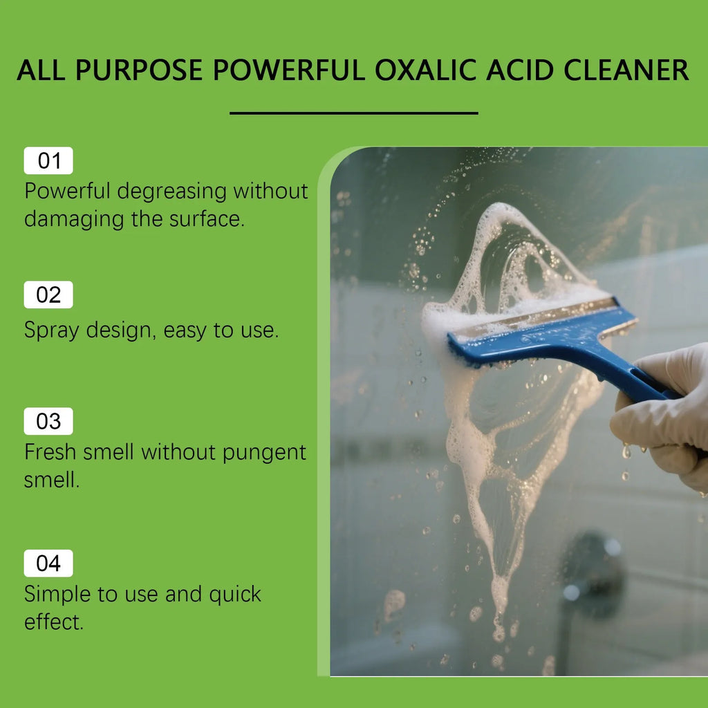 200ml plastic bottle of multi-functional household grease cleaning spray with oxalic acid formula