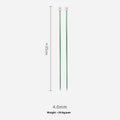 Pair of metal lengthened crochet hooks with caps in sizes 2.0mm to 10.0mm for yarn crafting