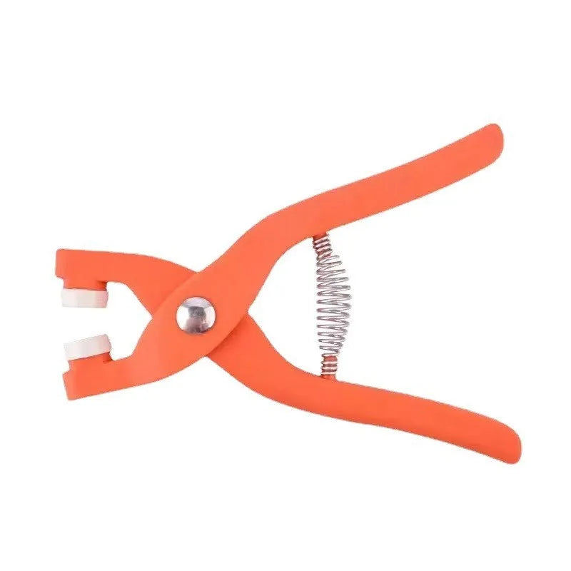 Stainless steel five claw no-sew suit buttons with pliers tool for children's clothing.
